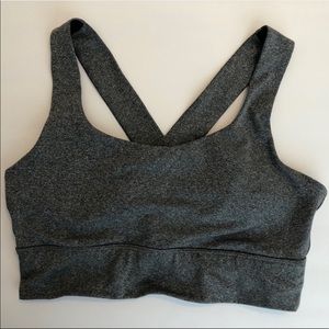 GAP Fit Gray Sports Bra Medium Impact Sz M